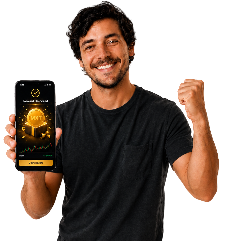 Trader with MXT reward unlocked