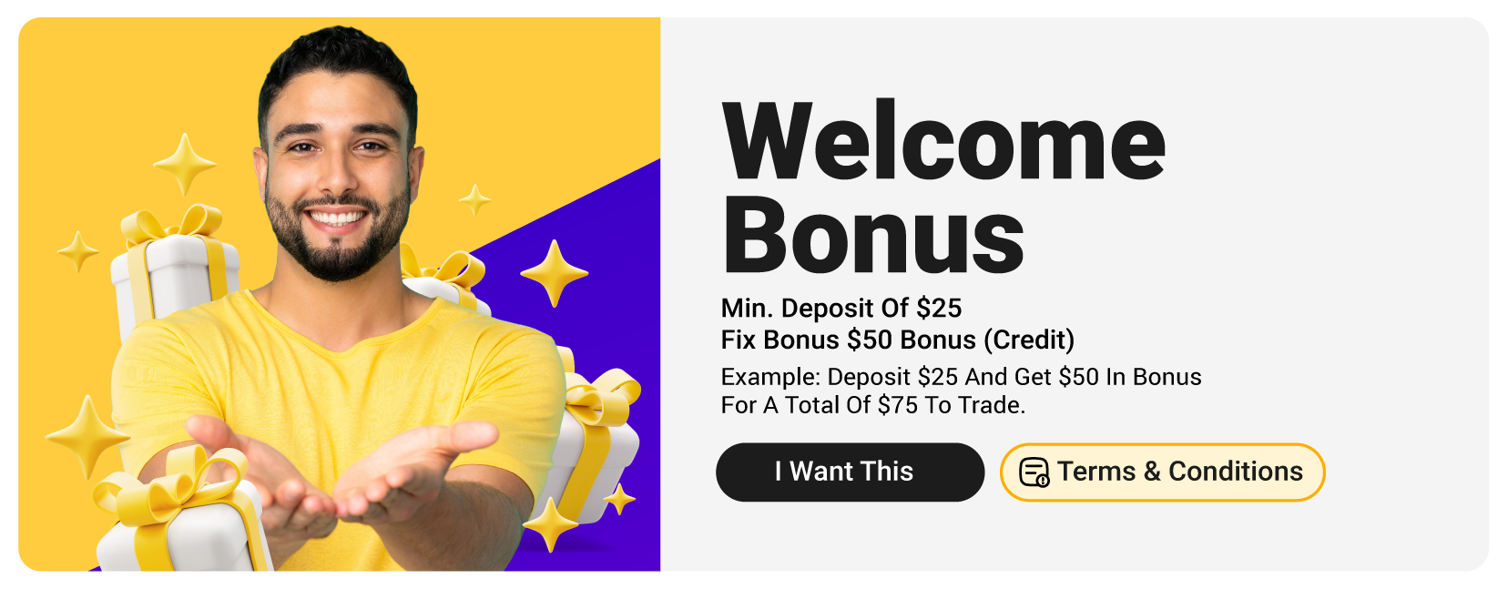 icon or image showing the welcome bonus