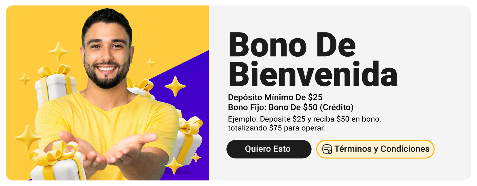 icon or image showing the welcome bonus
