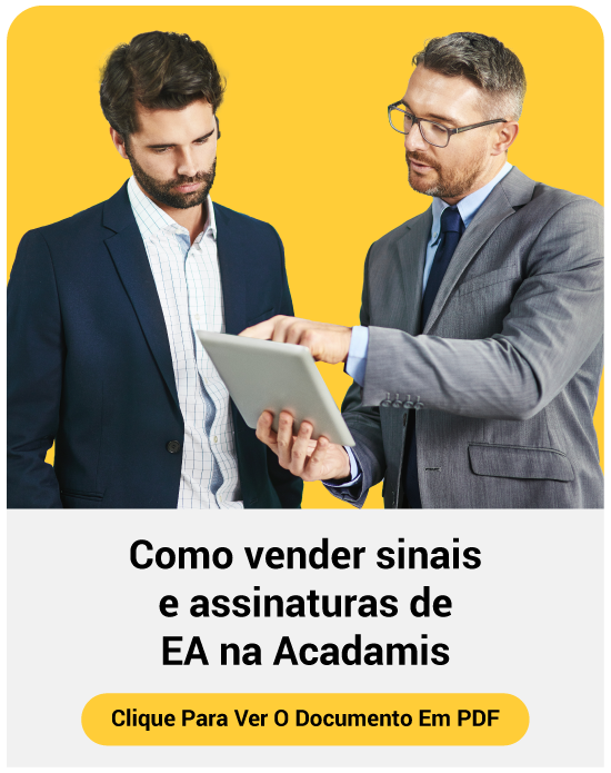 Icono o gráfico que destaca cómo vender señales y suscripciones de EA en Acadamis por Monaxa