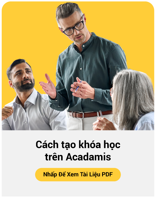 Biểu tượng hoặc biểu đồ làm nổi bật cách tạo khóa học trên Acadamis bởi Monaxa