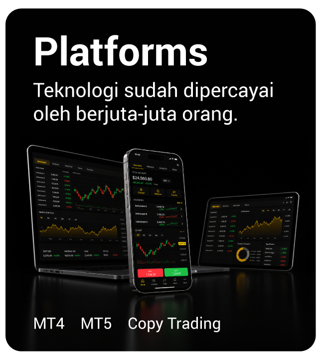 Platform - Teknologi sudah dipercayai oleh berjuta-juta orang. MT4, MT5, cTrader, copytrading