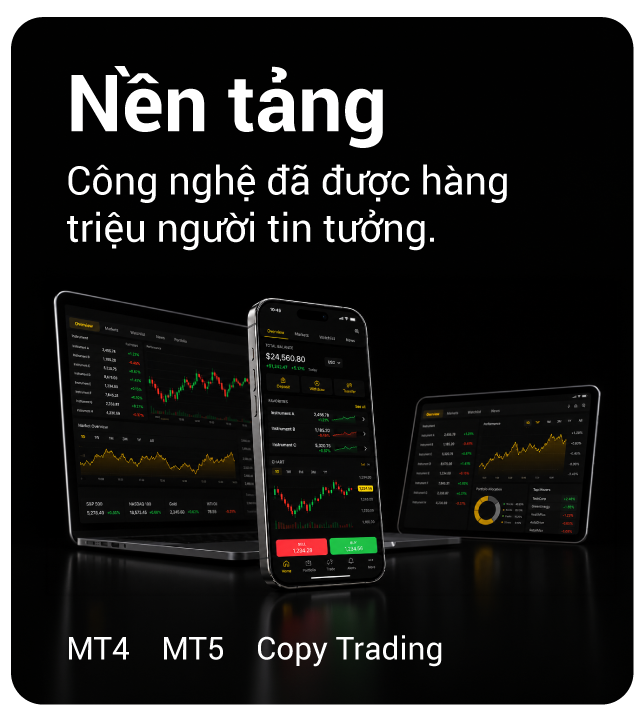 Nền tảng - Công nghệ đã được hàng triệu người tin tưởng. MT4, MT5, cTrader, copytrading