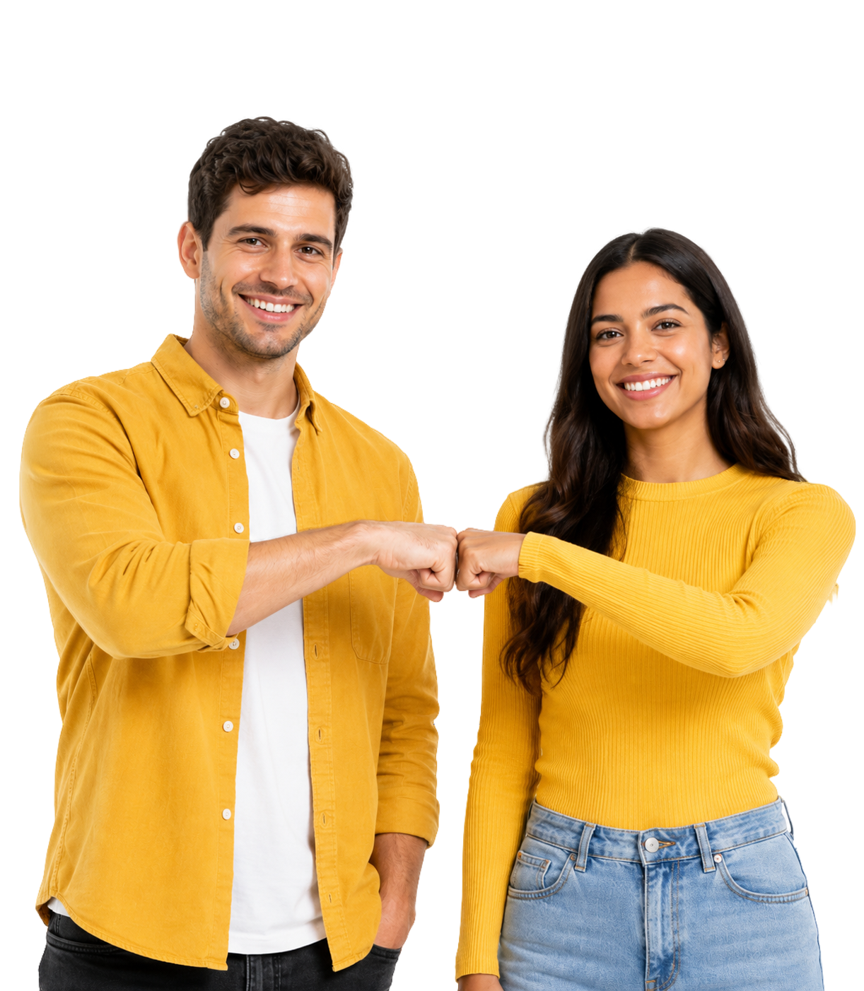 Two Monaxa partners fist bumping