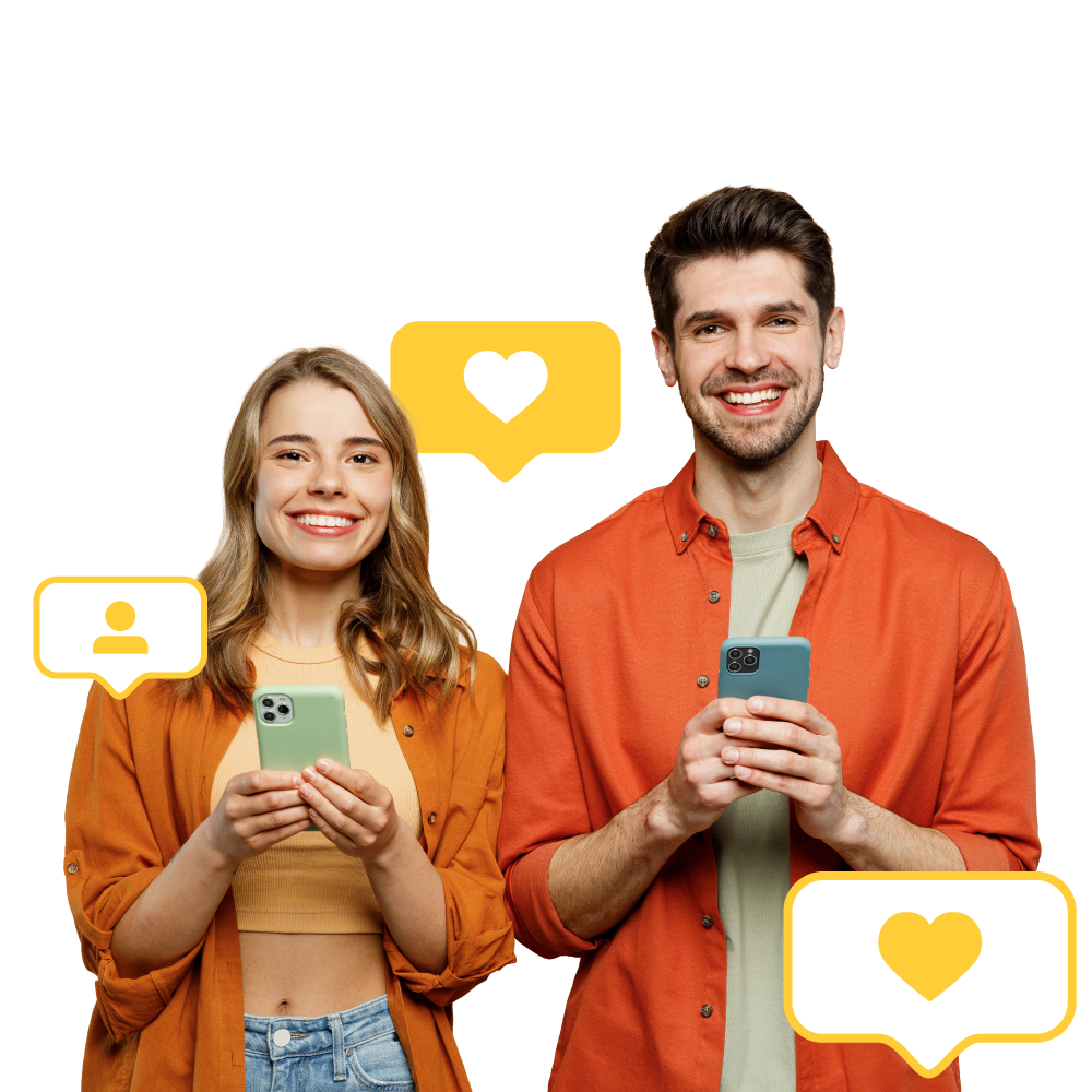 Rising market trend with trader avatars