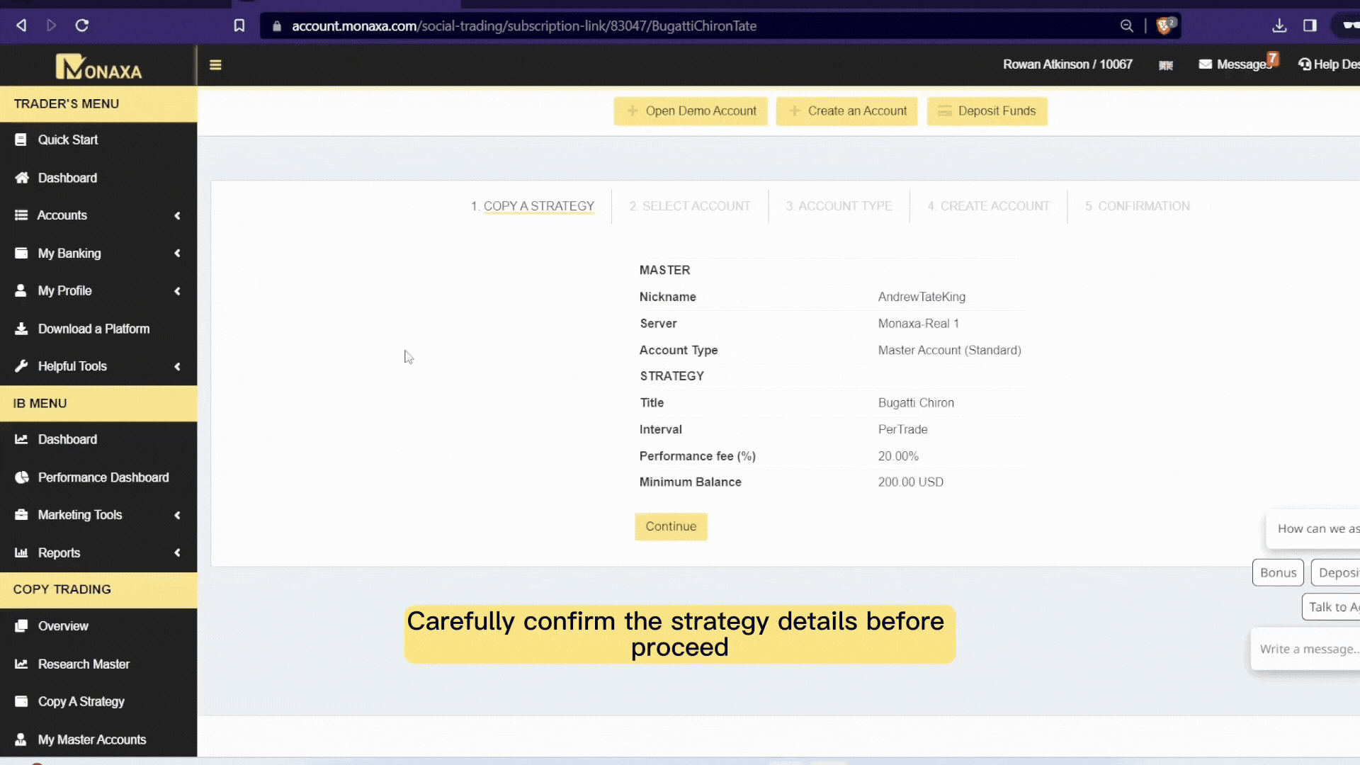 Copy Trading Follower tutorial preview